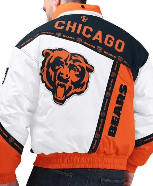 chicago bears pro player tape full zip hoodie jacket