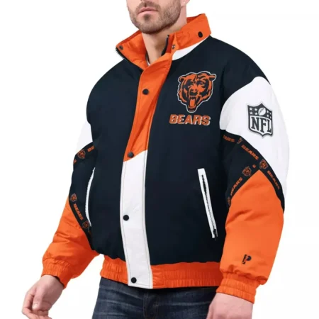 chicago bears pro player tape hoodie jacket