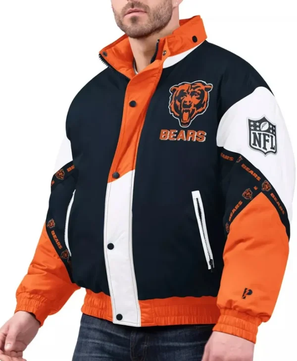 chicago bears pro player tape hoodie jacket