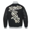 chicago white sox prep varsity wool leather jacket