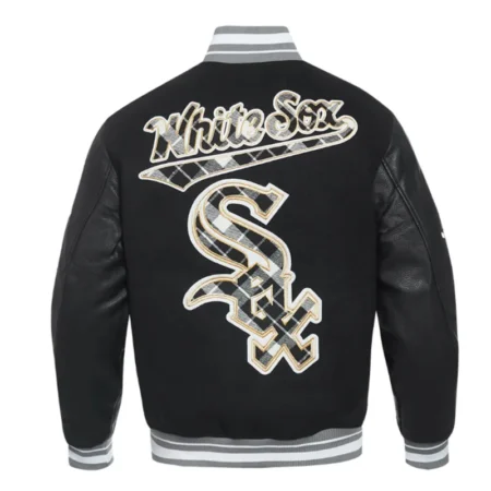 chicago white sox prep varsity wool leather jacket