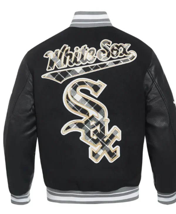 chicago white sox prep varsity wool leather jacket