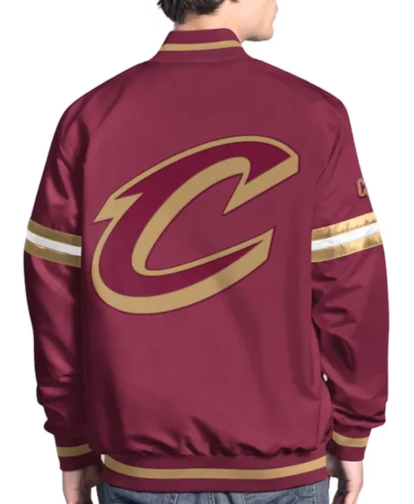 cleveland cavaliers scout varsity satin jacket