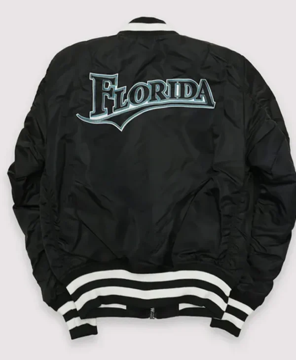 florida marlins ma 1 full zip bomber jacket