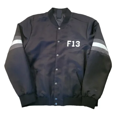 friday the 13th jason voorhees black bomber jacket