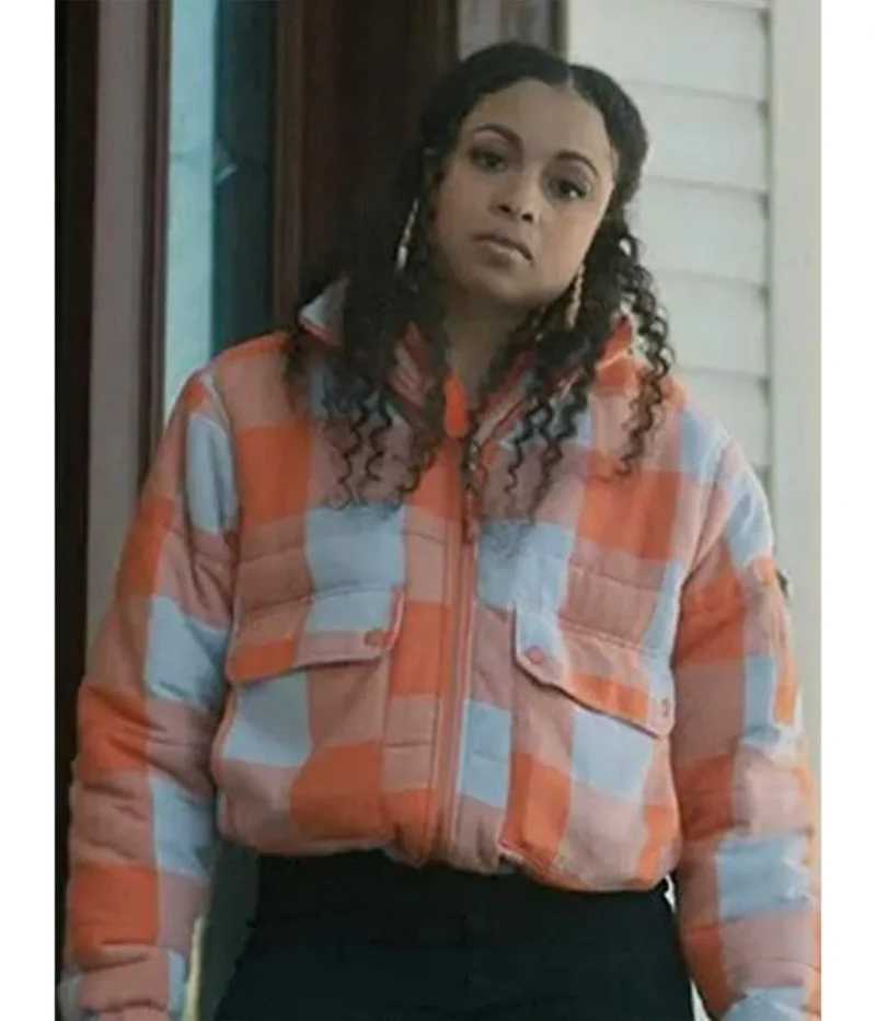 hannaha hall the chi season 5 tiff checkered jacket scaled