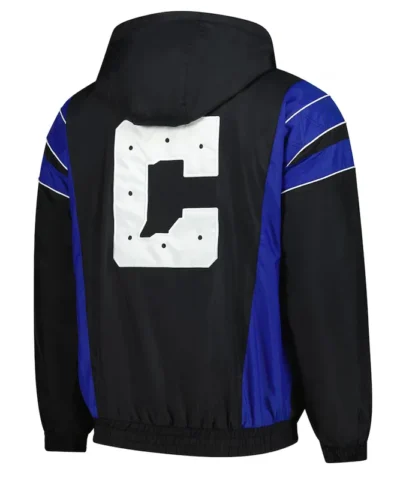 indianapolis colts half zip black hoodie jacket