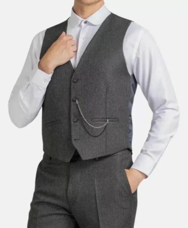 mens grey 3 piece thomas shelby