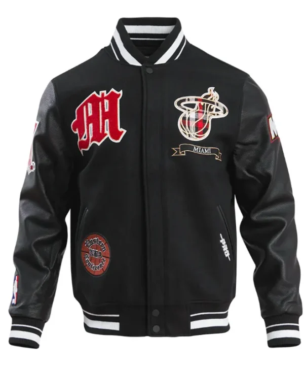 miami heat prep varsity jacket