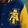 NC A T Aggie Blue and Gold Varsity Jacket