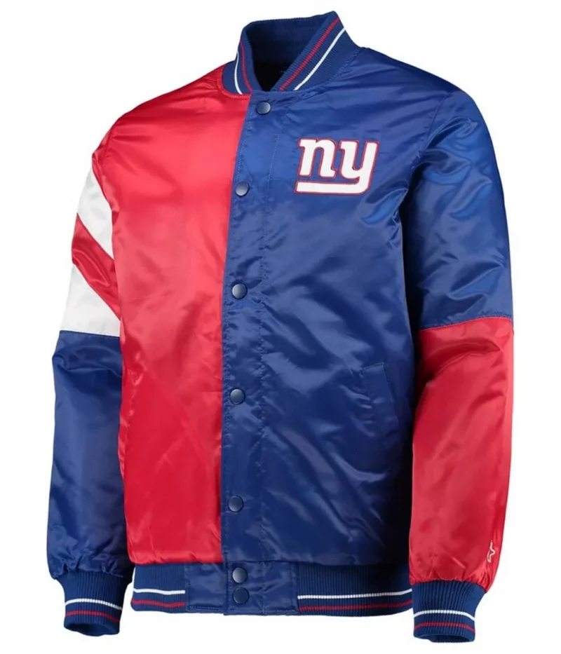new york giants leader royal blue and red varsity satin jacket scaled