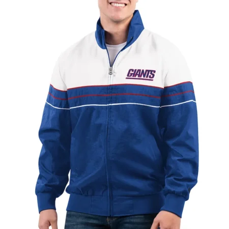 new york giants nylon full zip jacket