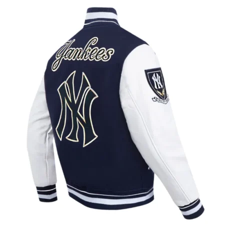 new york yankees prep navy blue varsity jacket