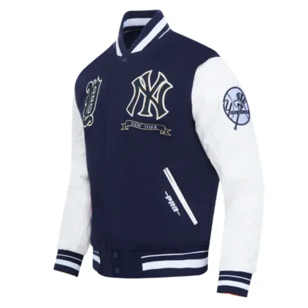 new york yankees prep navy varsity jacket