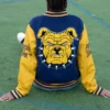 NC A T Aggie Blue and Gold Varsity Jacket