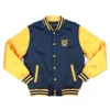 North Carolina A T Navy and Gold Baseball Jacket