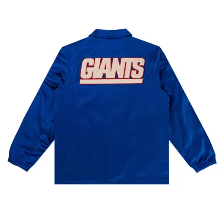 ny giants royal satin windbreaker