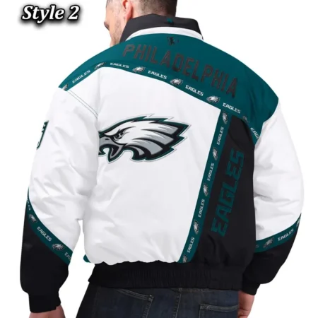 philadelphia eagles pro player tape full zip hoodie jacket