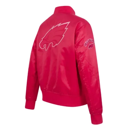 philadelphia eagles triple satin jacket