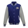 royal gray omaha storm chasers varsity jacket