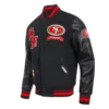 san francisco 49ers prep varsity black jacket