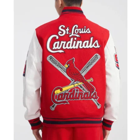 st louis cardinals mashup red and white jacket