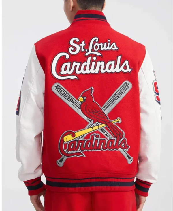 st louis cardinals mashup red and white jacket