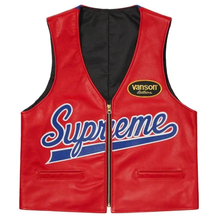 supreme leather vest