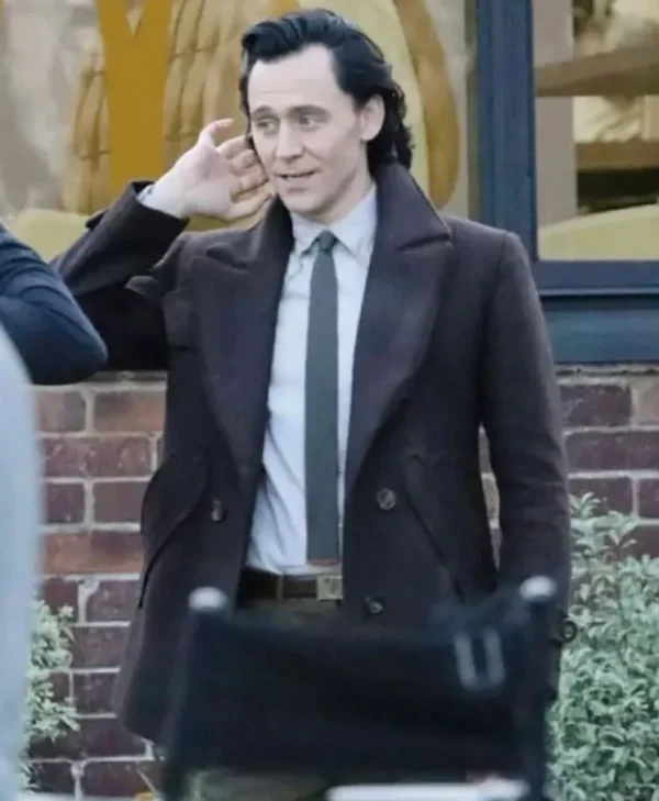 tom hiddleston loki season 2 wool peacoat