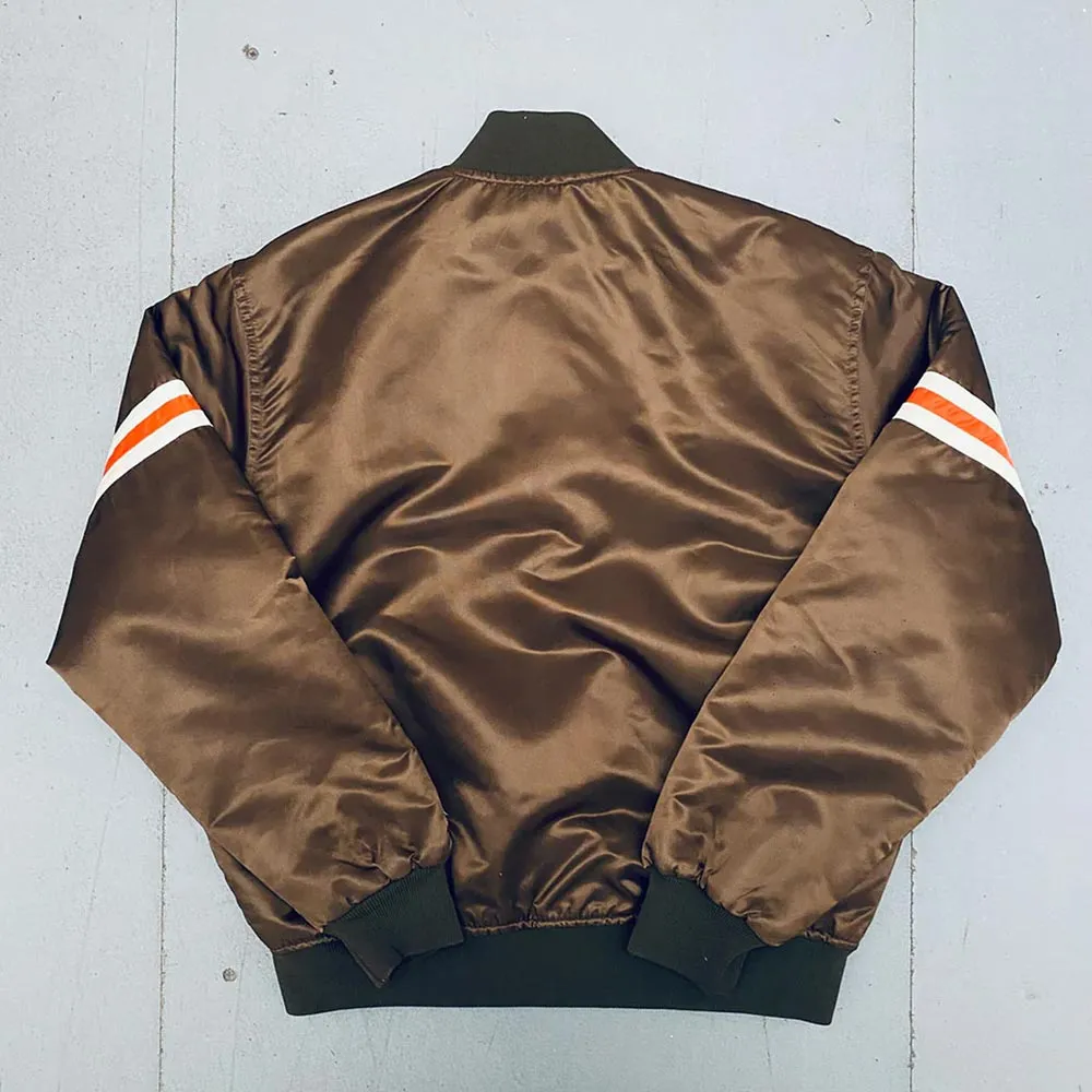 1980s Cleveland Browns Bomber Jacket back webp