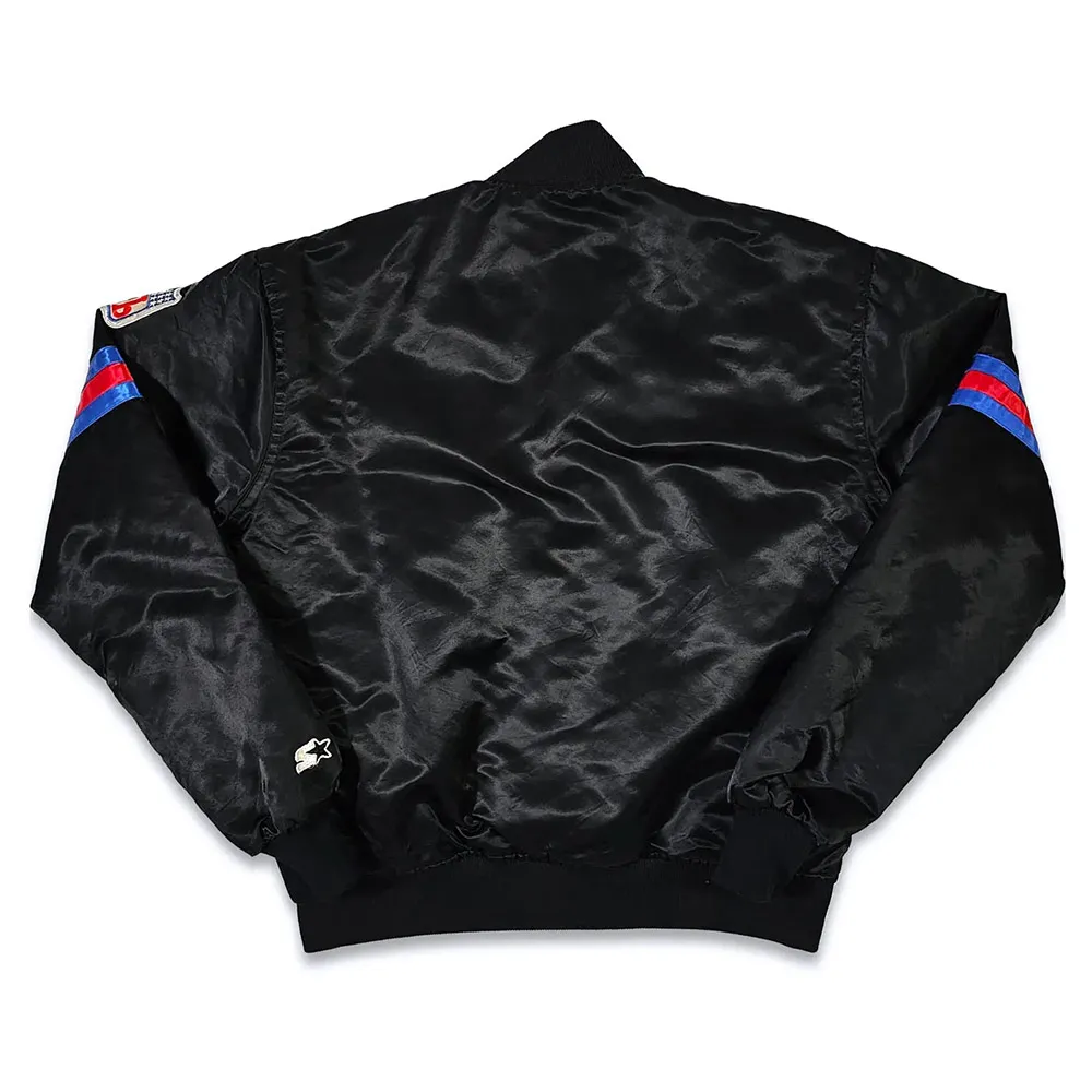 80s New York Giants Black Bomber Jacket back 1 webp