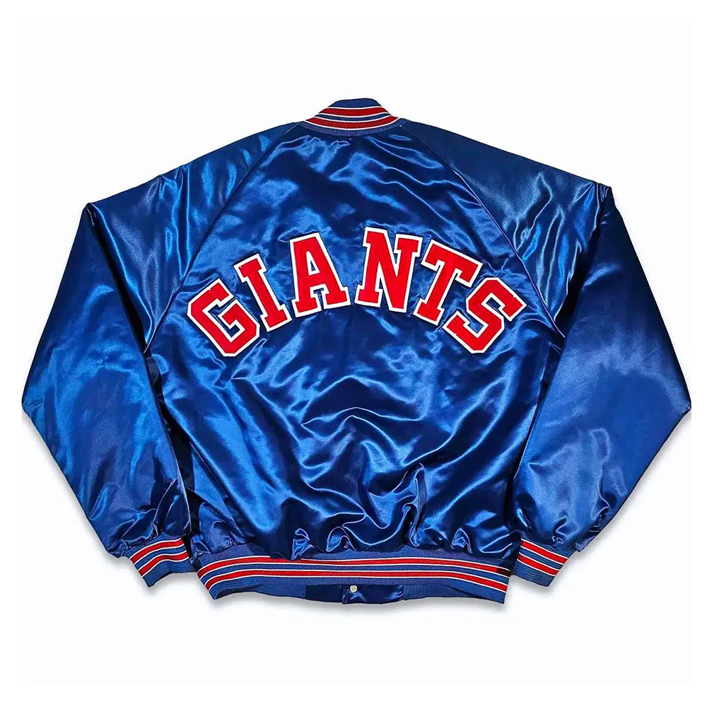 80s New York Giants Bomber Jacket back 1 webp