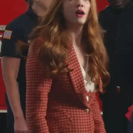 9 1 1 S05 Taylor Kelly Houndstooth Print Blazer webp