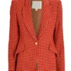 9 1 1 Taylor Kelly Houndstooth Print Blazer webp
