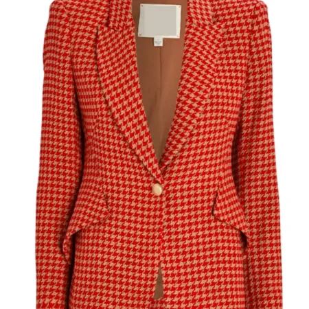 9 1 1 Taylor Kelly Houndstooth Print Blazer webp