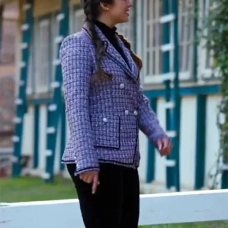 Addison Rae Hes All That Padgett Sawyer Tweed Blazer Coat right