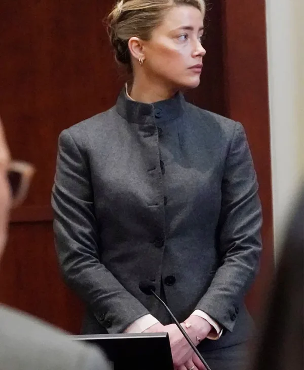Amber Heard Austin Powers Suit front