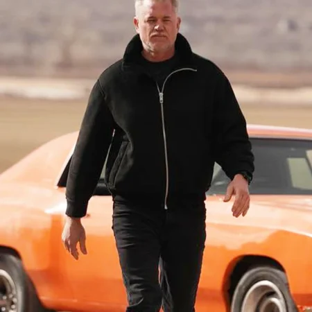 Americana Eric Dane Black Bomber Jacket webp