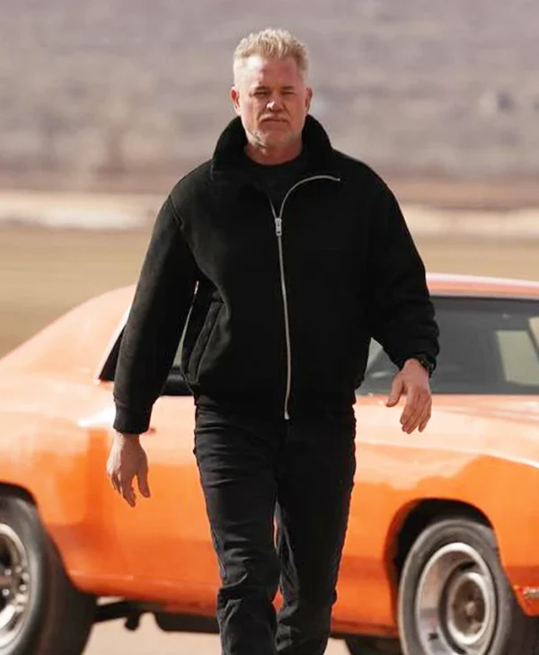 Americana Eric Dane Black Bomber Jacket webp