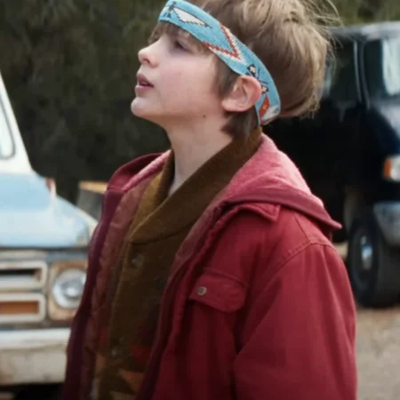 Americana Gavin Maddox Bergman Red Cotton Jacket webp