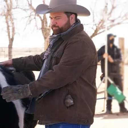 Americana Paul Walter Hauser Brown Jacket webp