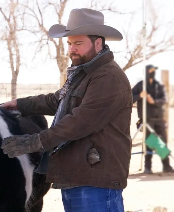 Americana Paul Walter Hauser Brown Jacket webp