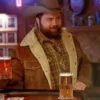 Americana Paul Walter Hauser Suede Leather Jacket webp