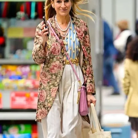 And Just Like That S02 Carrie Bradshaw Floral Blazer