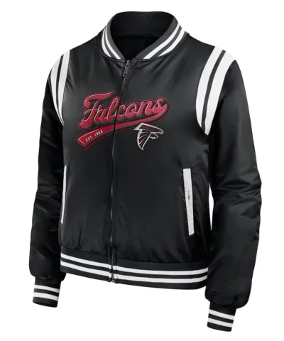 Atlanta Falcons Black Bomber Full-Zip Jacket