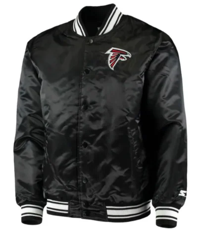 Atlanta Falcons Satin Black Starter Jacket