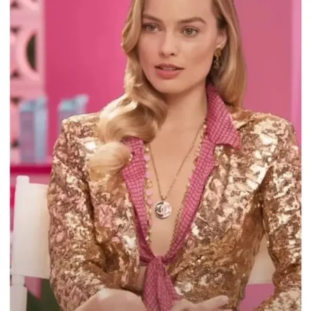 Barbie 2023 Margot Robbie Sequin Blazer webp