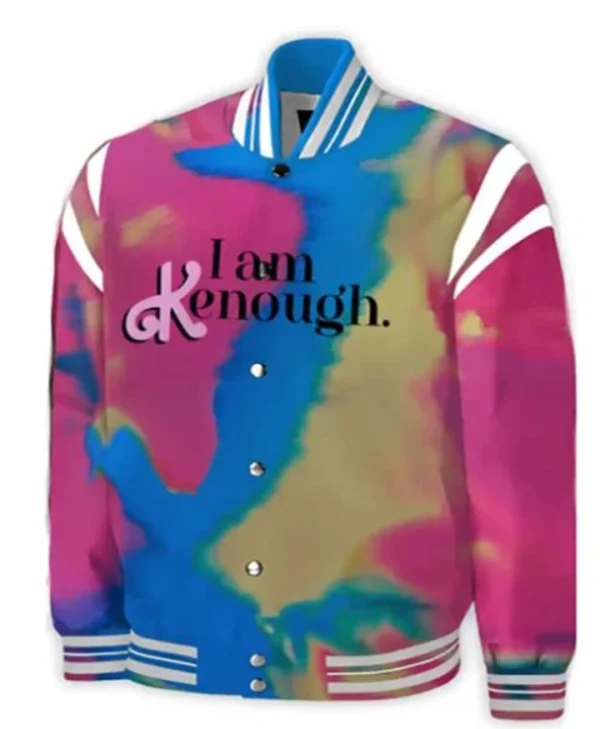 Barbie I Am Kenough Varsity Jacket webp