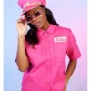 Barbie Work Girls Skimmer Pink Shirt webp