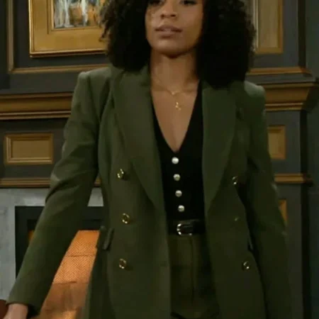 Beyond the Gates S01 Arielle Prepetit Green Blazer